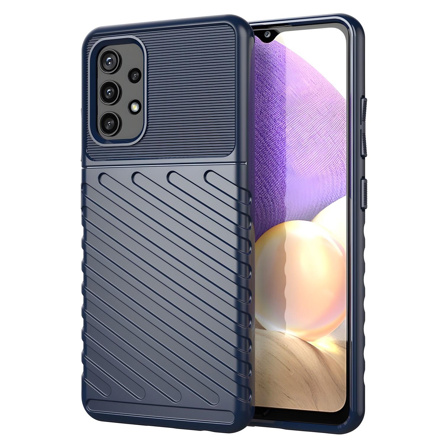 Husa Thunder rezistenta pt Samsung Galaxy A72 4G/Galaxy A72 5G - Albastră