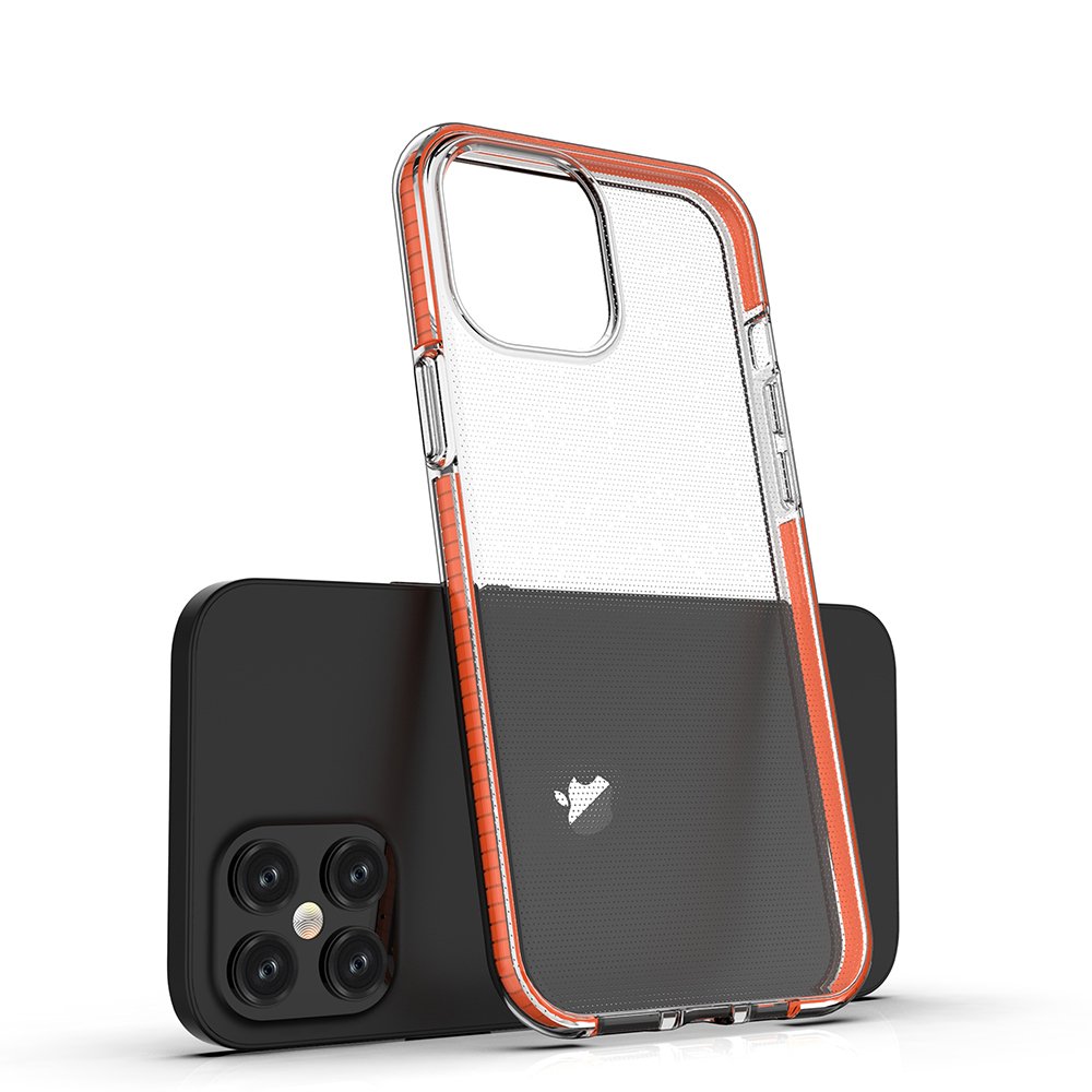 Spring Case transparent TPU pentru Apple iPhone 12 Pro Max - Turcoaz