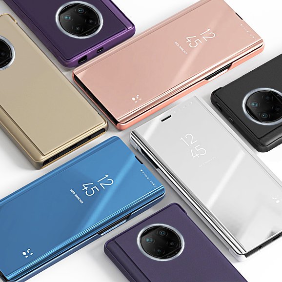 Clear View Case pentru Xiaomi Redmi Note 9T 5G - Albastră