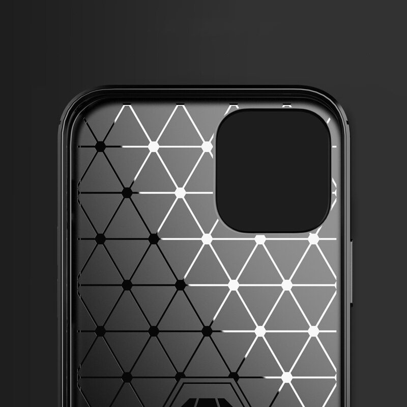 Husa Carbon Shield TPU pt Apple iPhone 12 Mini - Albastră