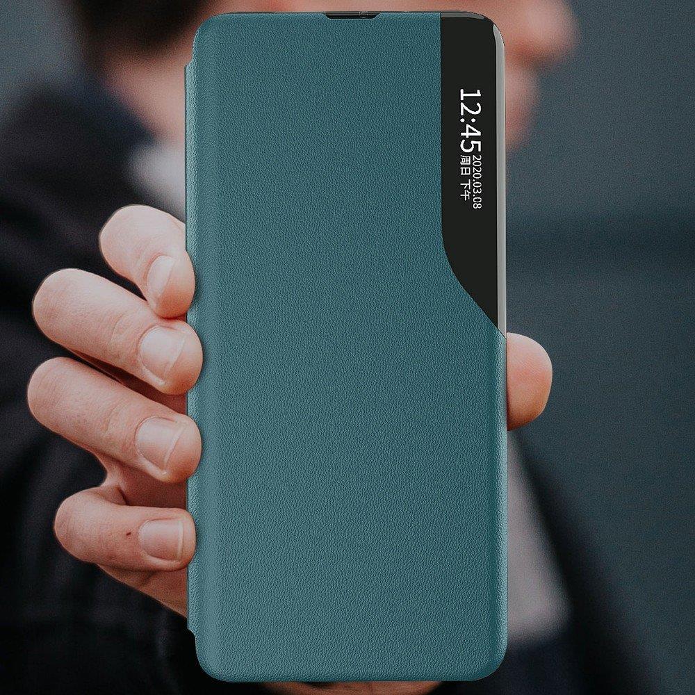 Husă elegantă tip carte View Case pentru Huawei Y6P/Honor 9A - Roşie