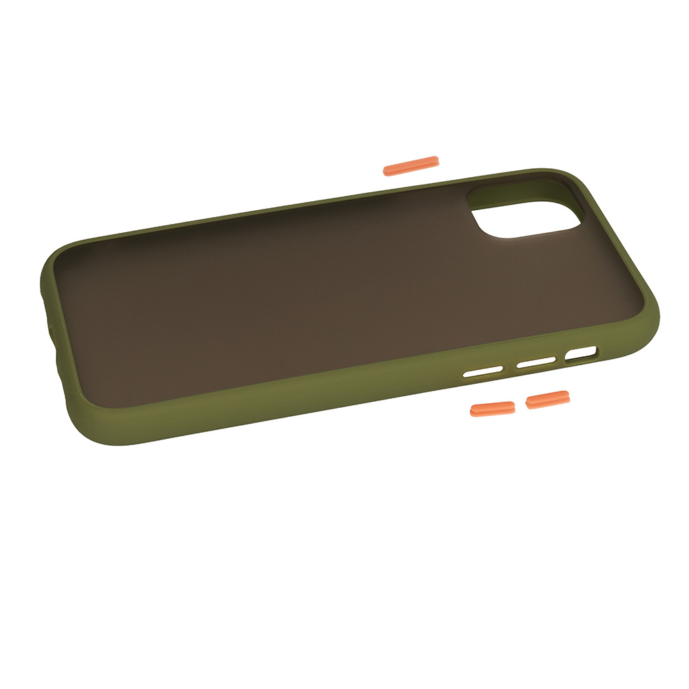 Husa Vennus Button Matt pentru Xiaomi Redmi 9A - Transparent