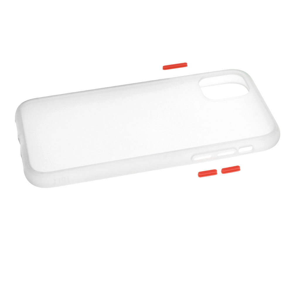 Husa Vennus Button Matt pentru Xiaomi Redmi 9A - Transparent