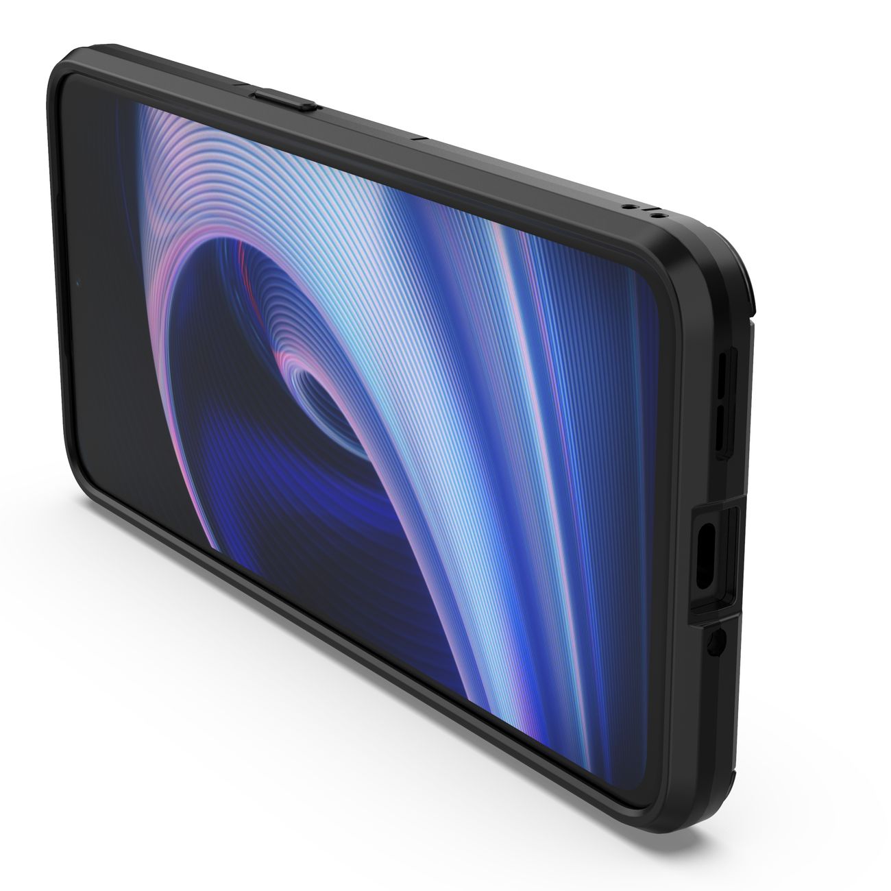 Husă rezistentă Ring Armor pentru OnePlus Ace - Neagră