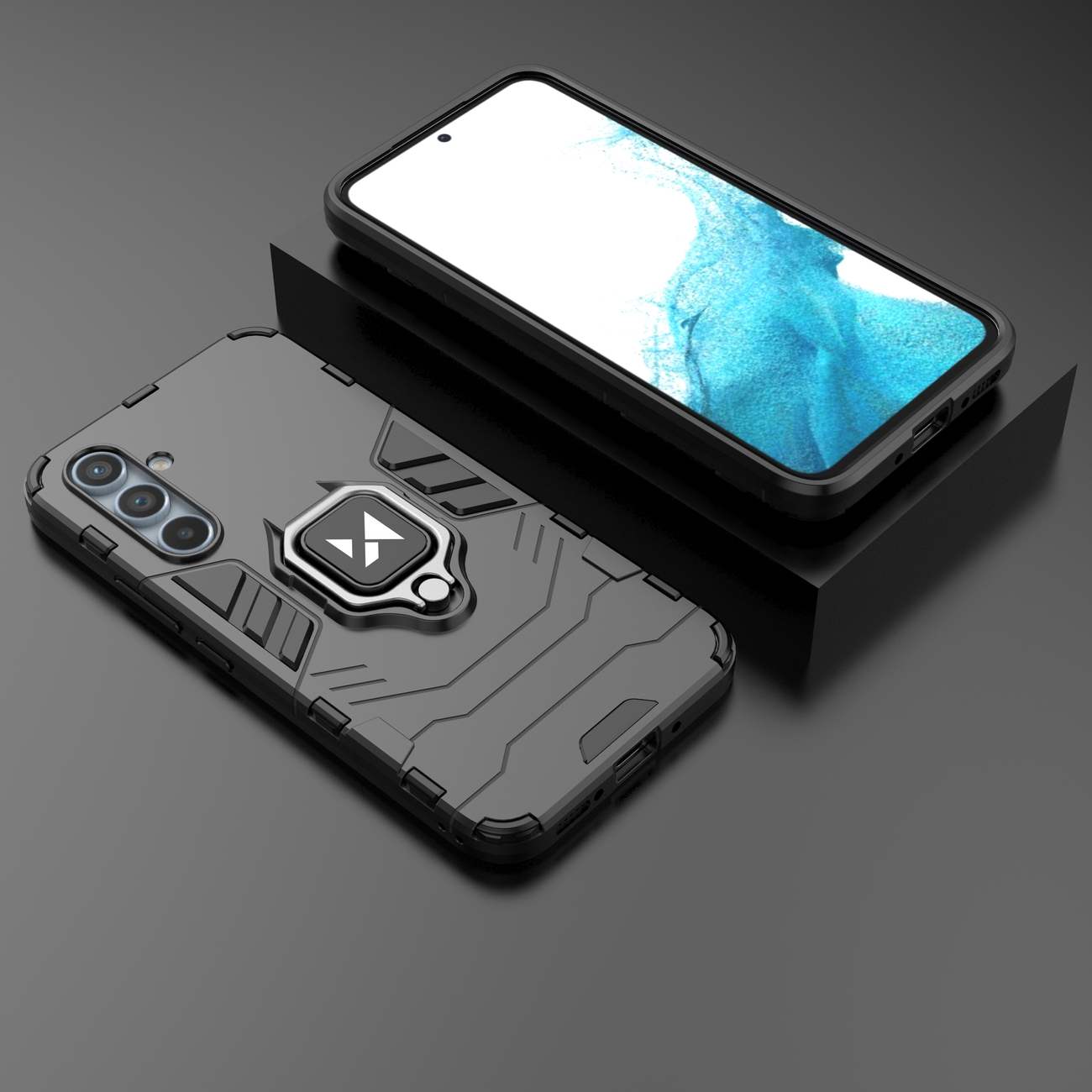 Husă Wozinsky Ring Armor pentru Samsung Galaxy A34 - Neagră