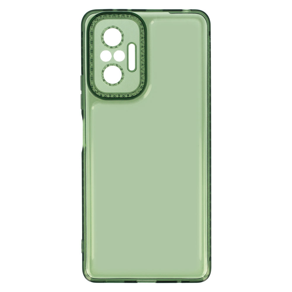 Husa cristal diamant pentru Xiaomi Redmi Note 10 Pro / Redmi Note 10 Pro Max - Verde
