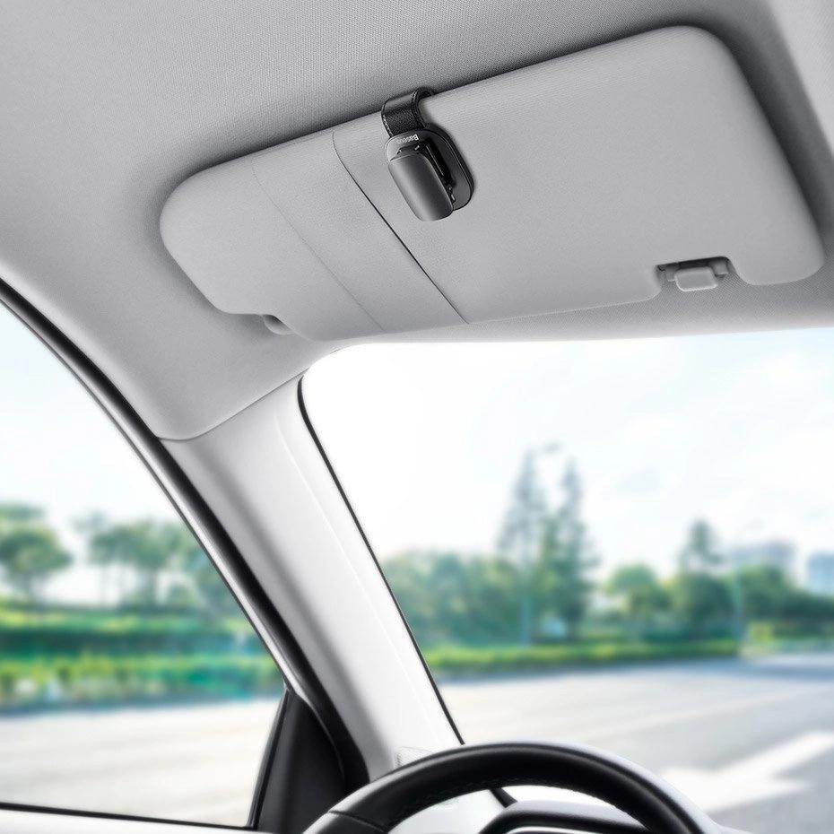 Baseus suport pentru ochelari auto – Argintiu