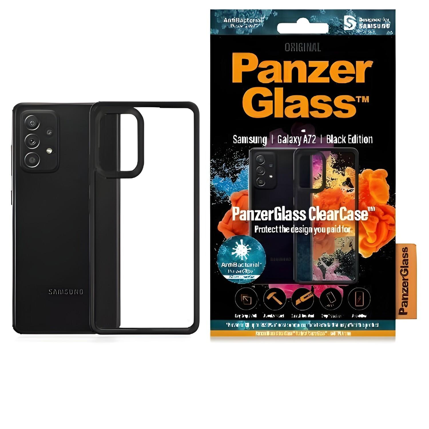 Husa Clearcase PanzerGlass pt Samsung Galaxy A72 5G - Neagră