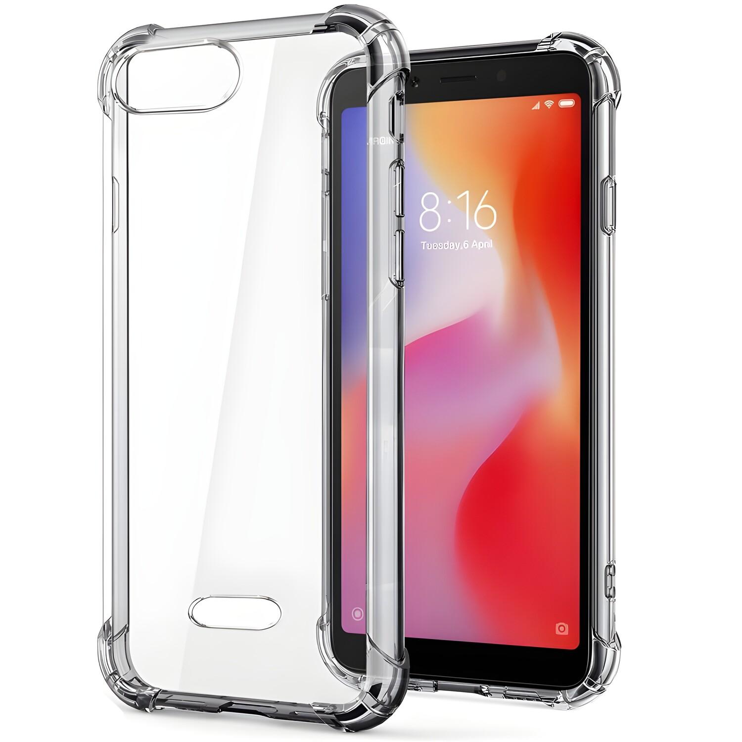 Carcasă din silicon cu margini întărite pentru Xiaomi Redmi 6A - Transparent