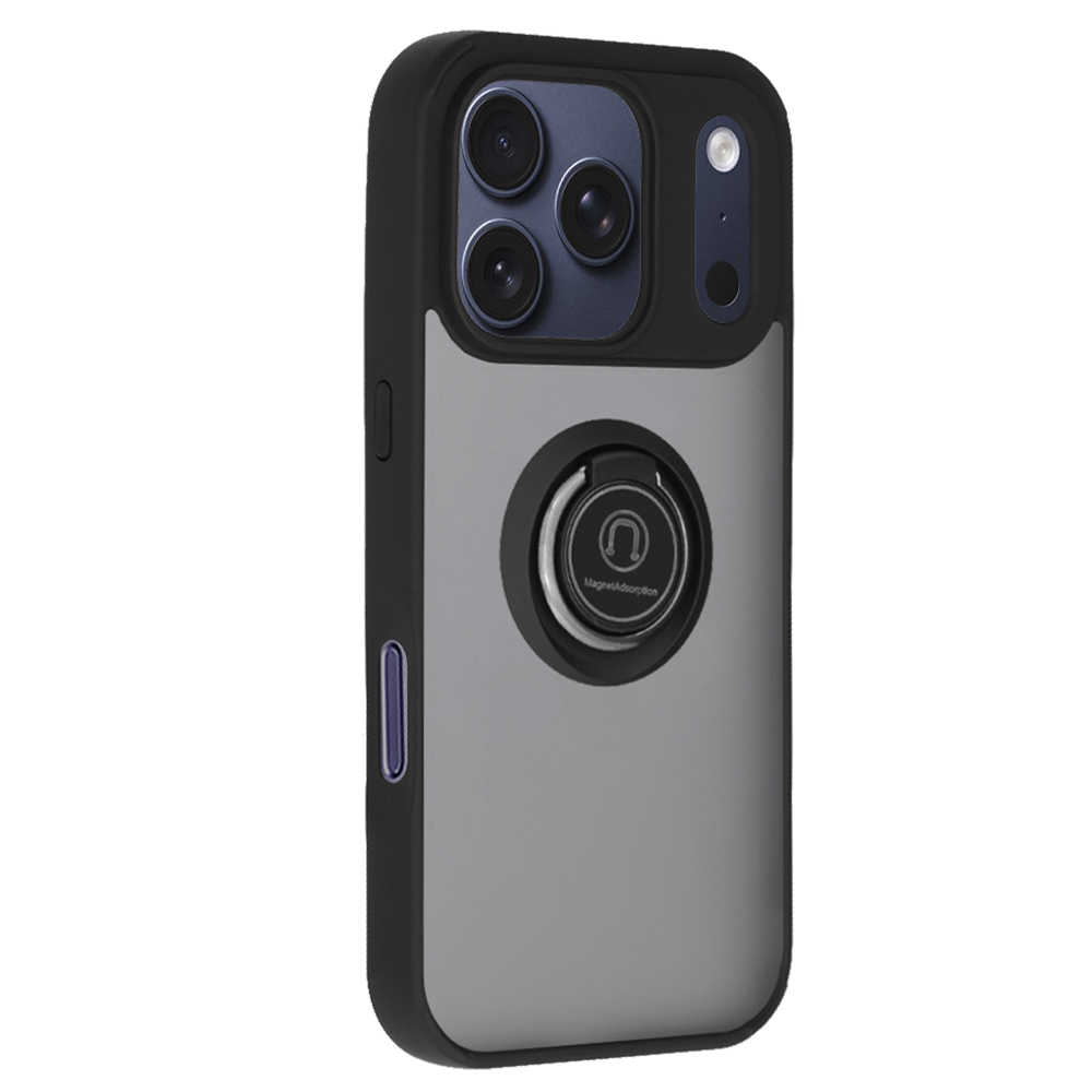 Husă Glinth pentru Apple iPhone 17 Pro - Neagră
