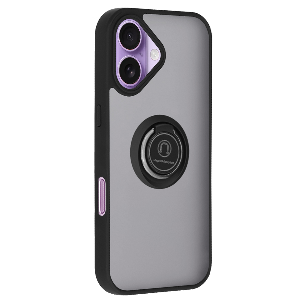 Husă Glinth pentru Apple iPhone 17 - Neagră