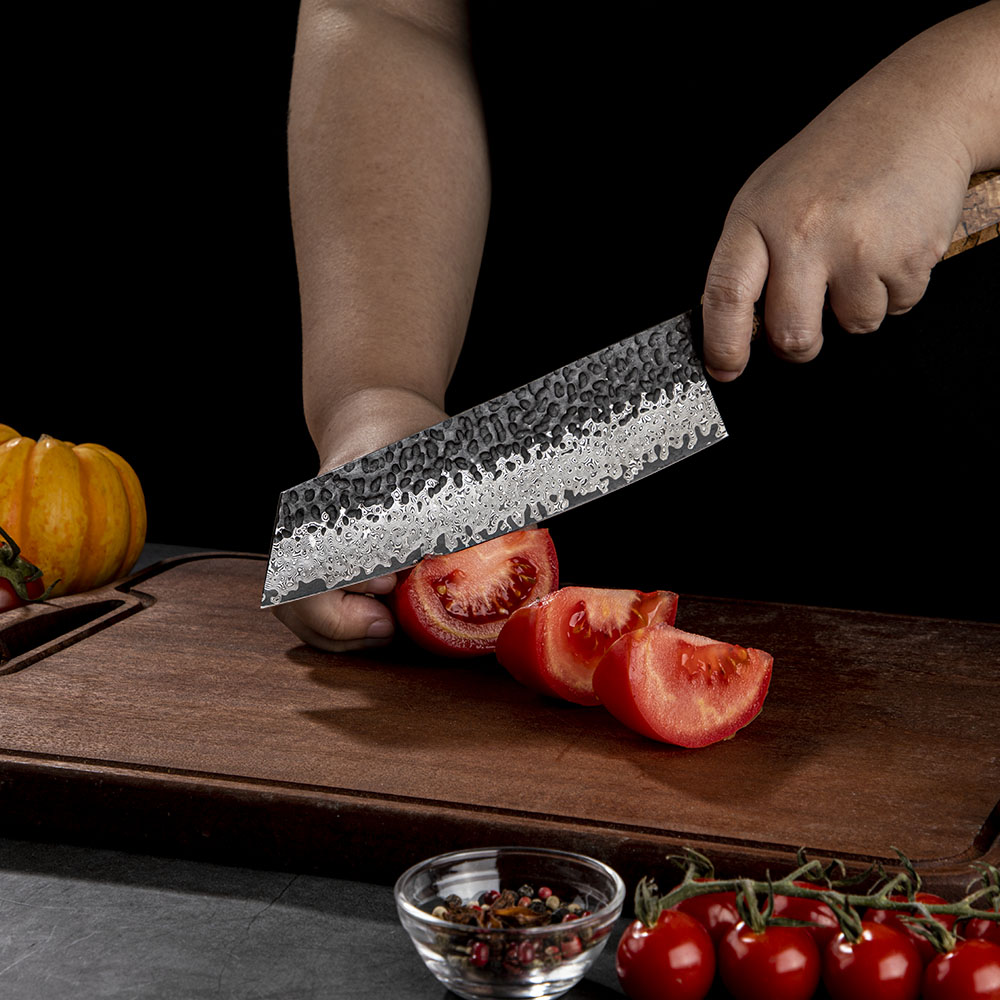 Cuțit de bucătărie damasc ZE-37434 - Slicer / Maro