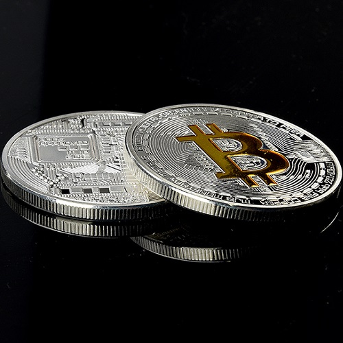 Monedă Bitcoin - Aurie
