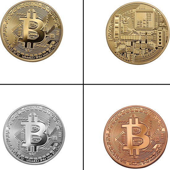 Monedă Bitcoin - Aurie