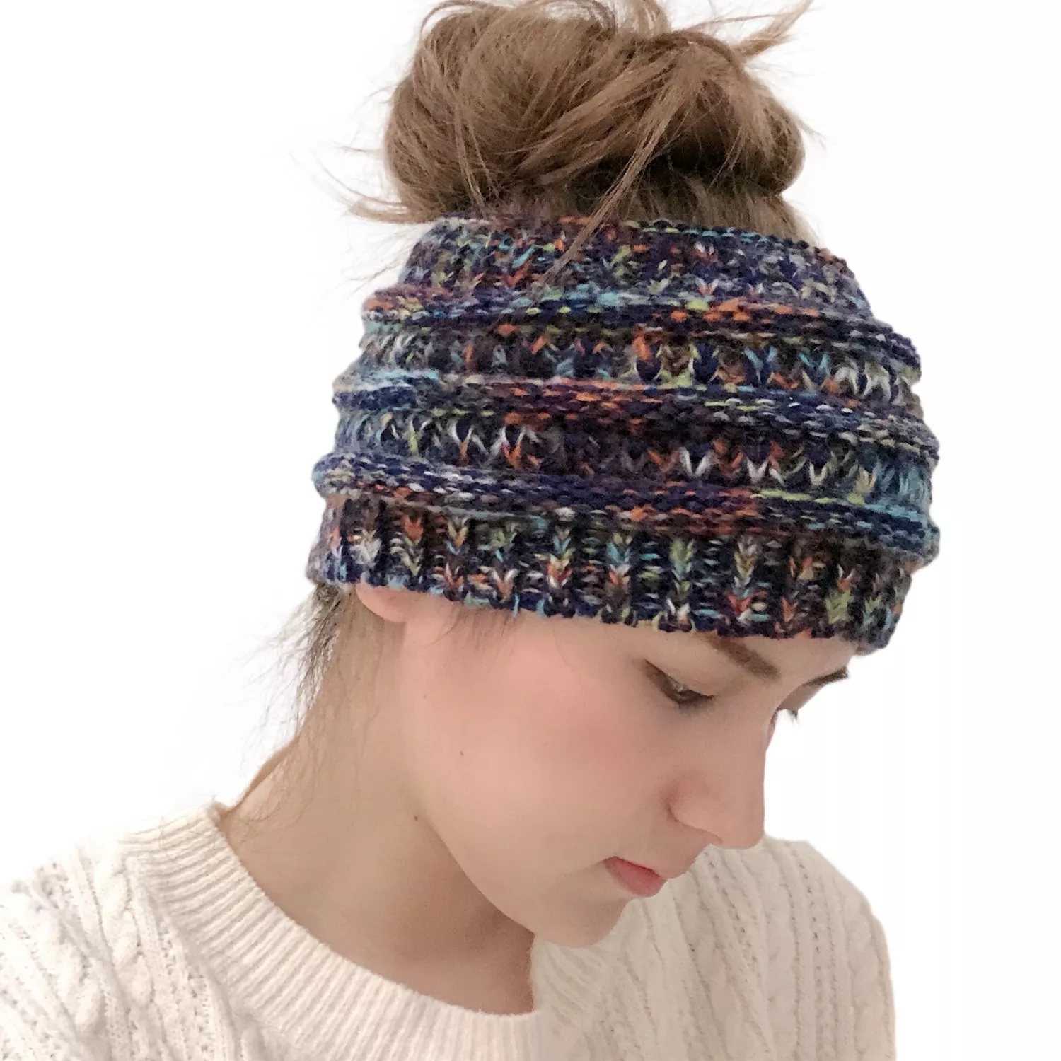 Bentiță LO-21451 - Albă / Multicolor