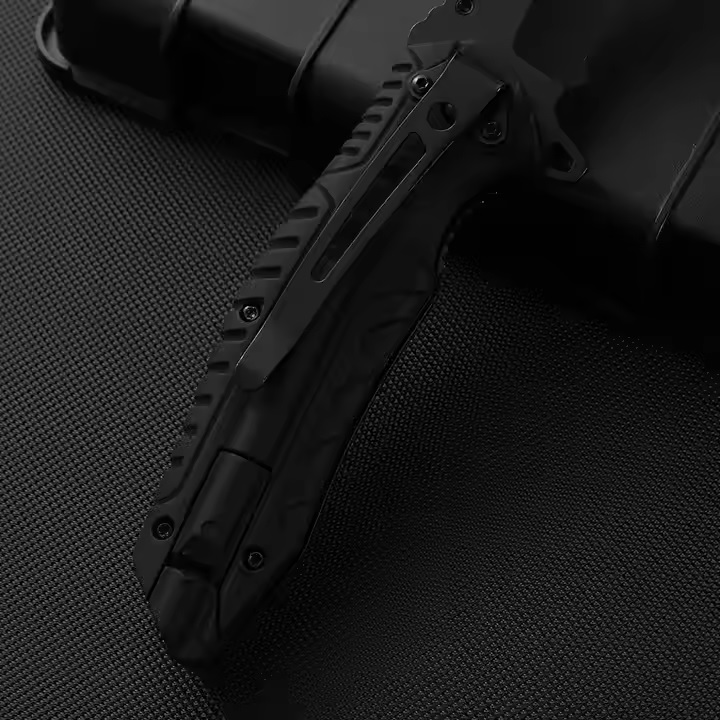 Cuțit pliabil pentru exterior CH-35053 - Negru/Typ1