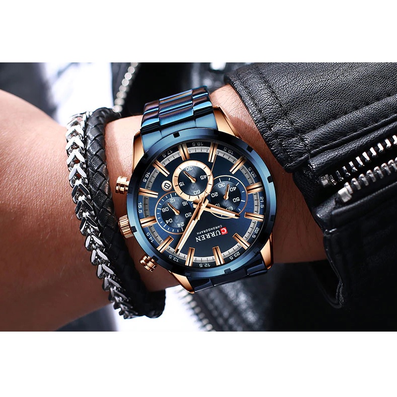 Ceas CURREN LU-6227 - Argintiu/Alb