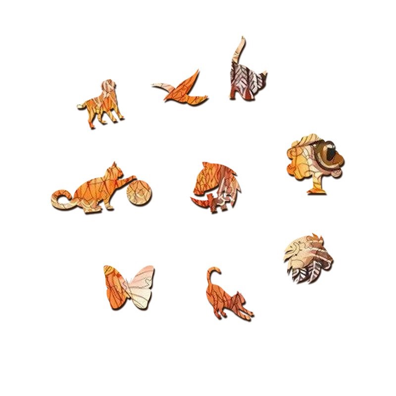 Puzzle din lemn - Katze / M