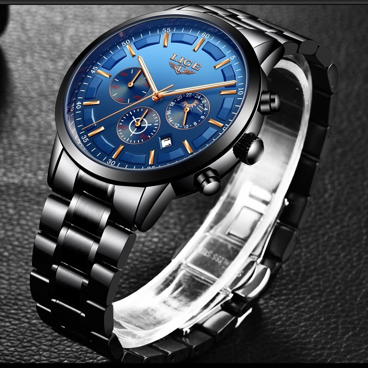 Ceas LIGE ST-4058 - Argintiu/Auriu