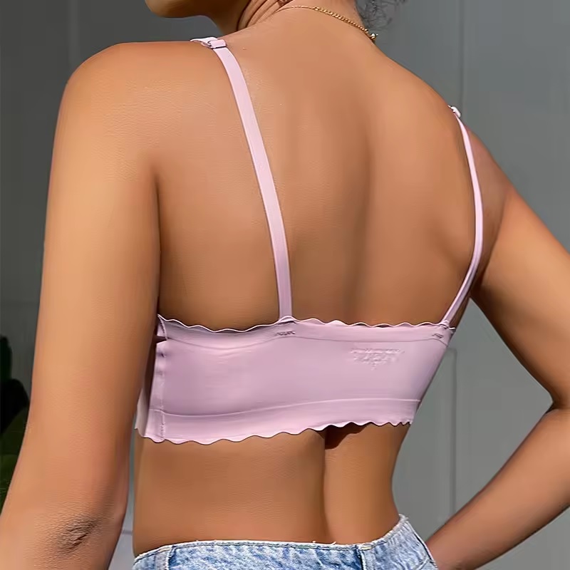 Sutien fără cusături EL-30855 - Violet / L
