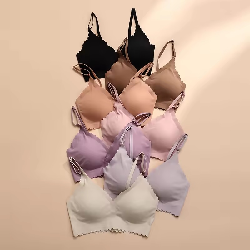 Sutien fără cusături EL-30855 - Violet / L
