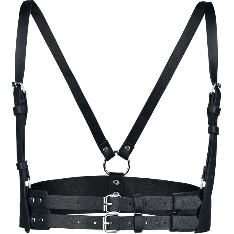 Ham din imitație de piele pentru femei - Negru