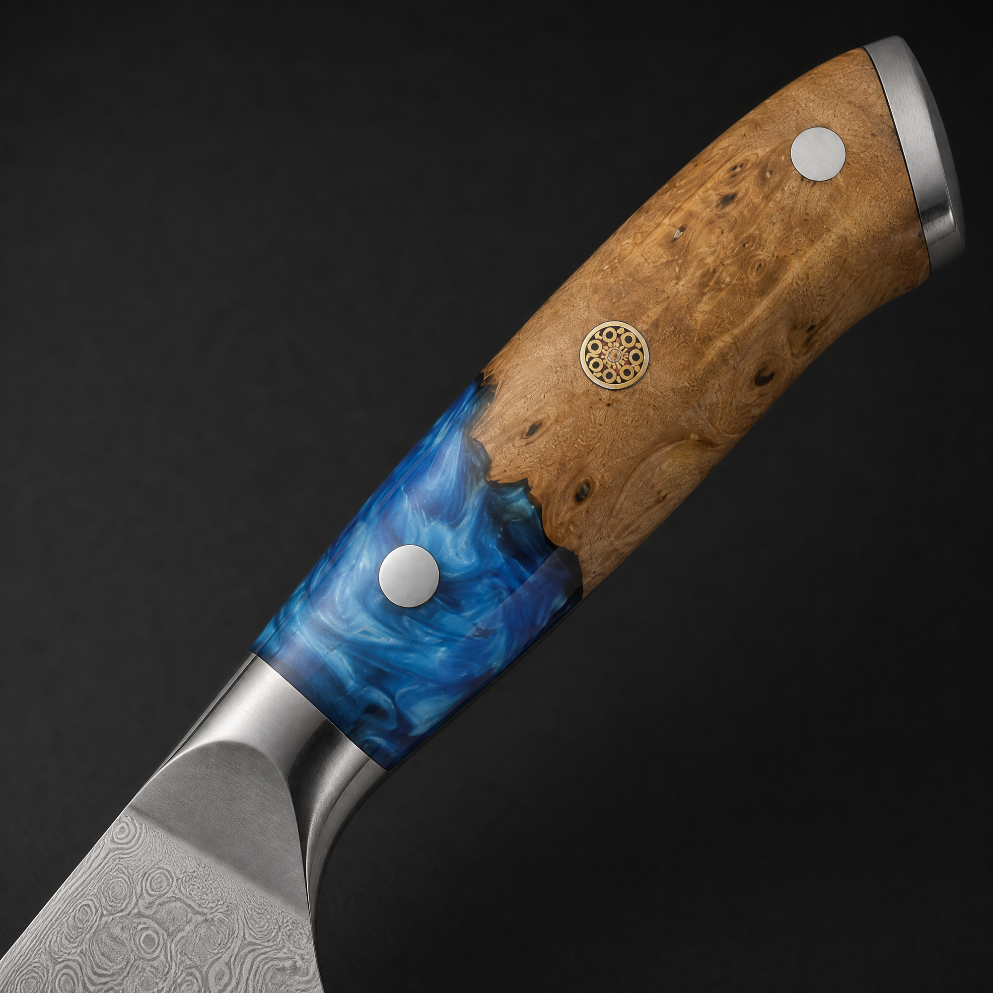 Cuțit de bucătărie din oțel damasc ZI-42073 - Chef / Multicolor