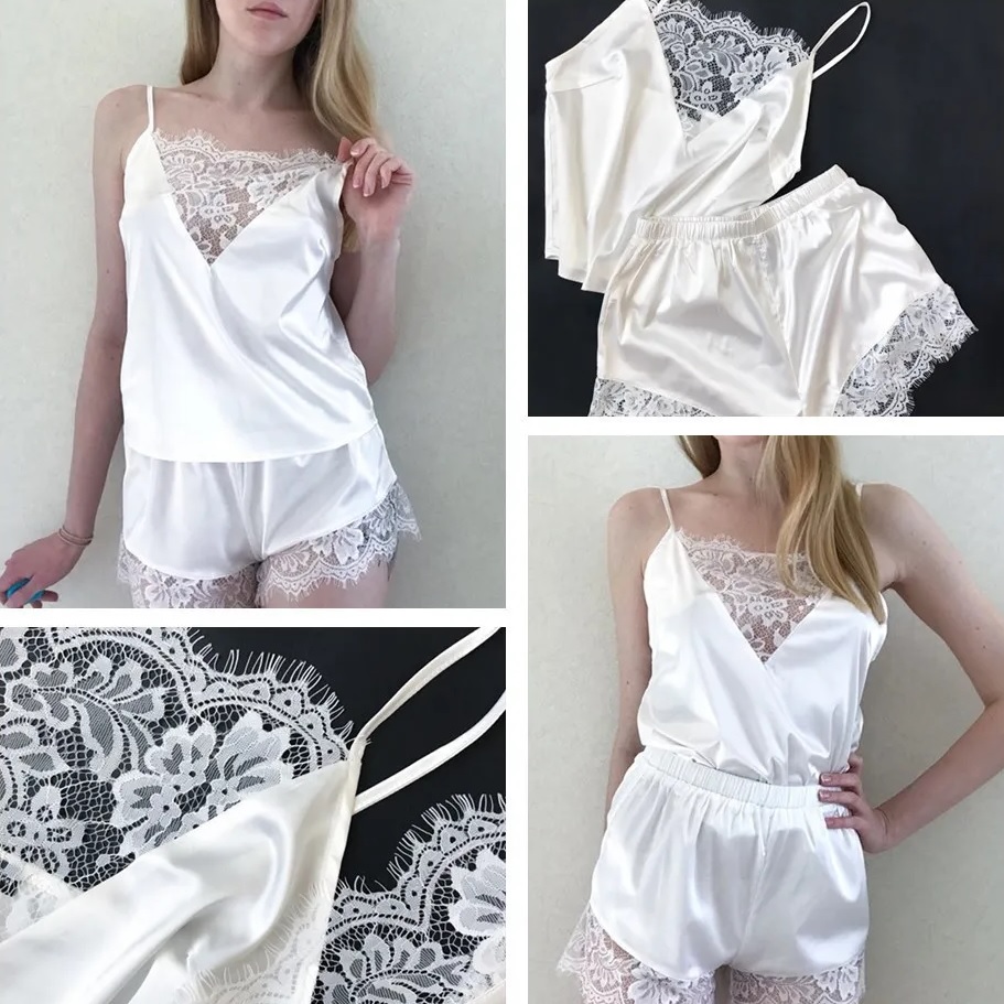 Pijamale scurte pentru femei CU-33986 - Verde / XXXL