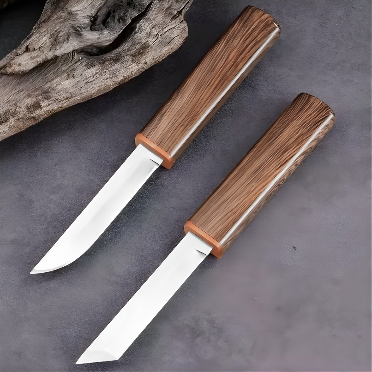 Cuțit outdoor HARAHU 2v1 - Negru