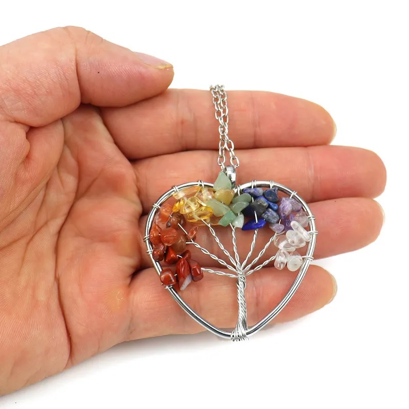 Colier Tree Heart - Cristal