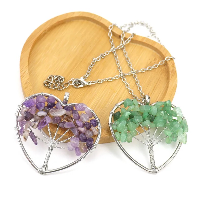 Colier Tree Heart - Cristal