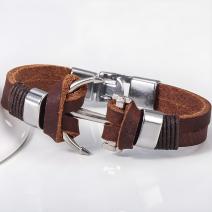 Brățara pentru domni AD-2801 - Tip1/Maro