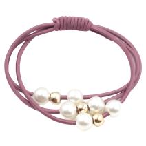 Elastic de păr OL-19085 - Roz Inchis