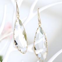 Cercei KB-41168 - Cristal / Auriu