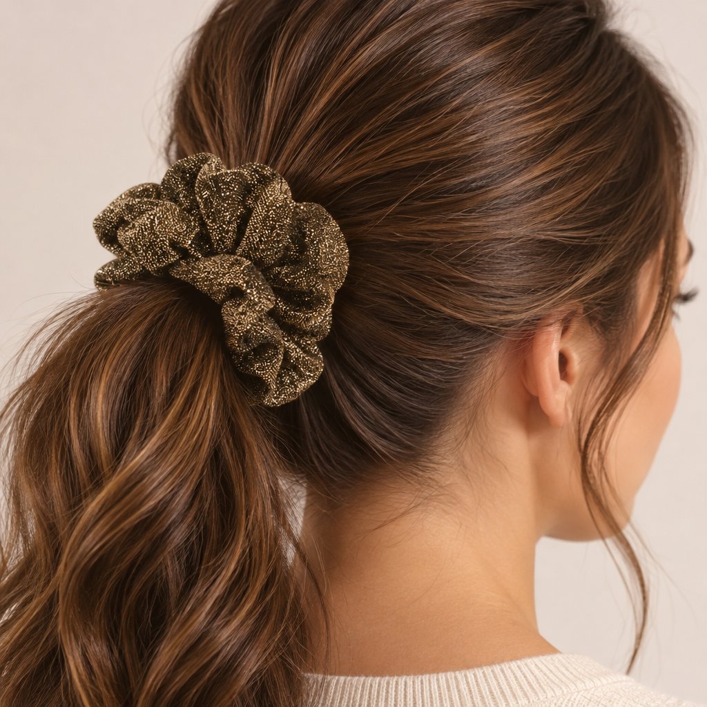 Elastic de păr GL-19006 - Auriu
