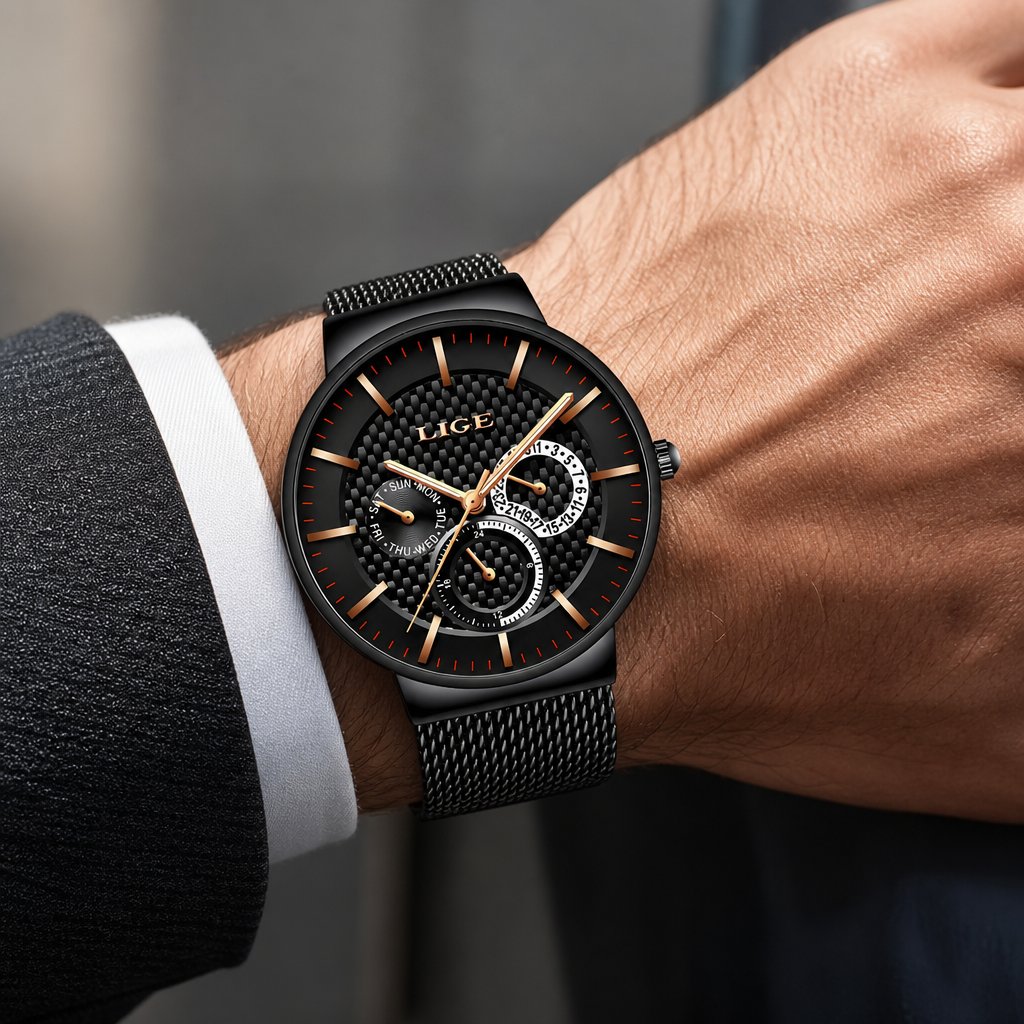 Ceas LIGE MA-4053 - Negru